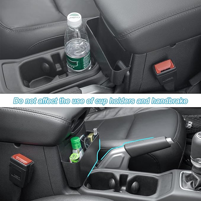 PIMCAR Interior Accessories Compatible with Jeep Wrangler JL/JLU 2018-2026 & Gladiator JT Truck 2020-2026 Including Center Console Organizer Red and Hanging Storage and Gear Shift Side
