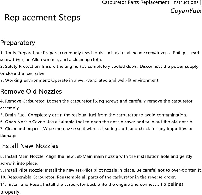 Suitable for Honda 1981-1986 CB650/Nighthawk 700S/CB700SC, carburetor reconstruction kit with plunger assembly（4-in-1），Coyanyuix Carburetor Repair Kit