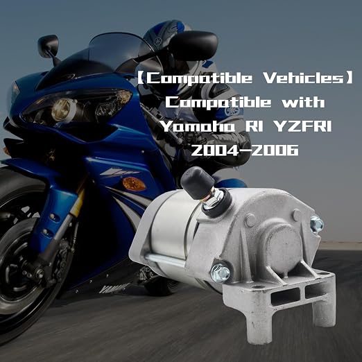 KARSEE Starter Motor Compatible with Yamaha R1 YZFR1 YZF-R1 2004-2008 5VY-81890-00-00 5VY-81890-01-00 5VY-81890-02-00 4C8-81890-01-00