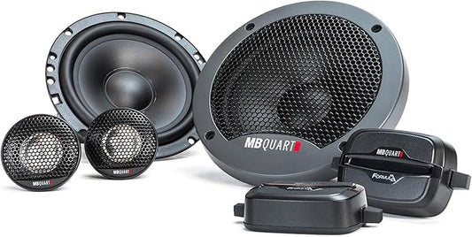 MB Quart FSB216 Formula Component Speaker System (Black, Pair) – 6.5 Inch Component Speaker System, 70 Watt, Car Audio, External Crossover, 4 OHMS