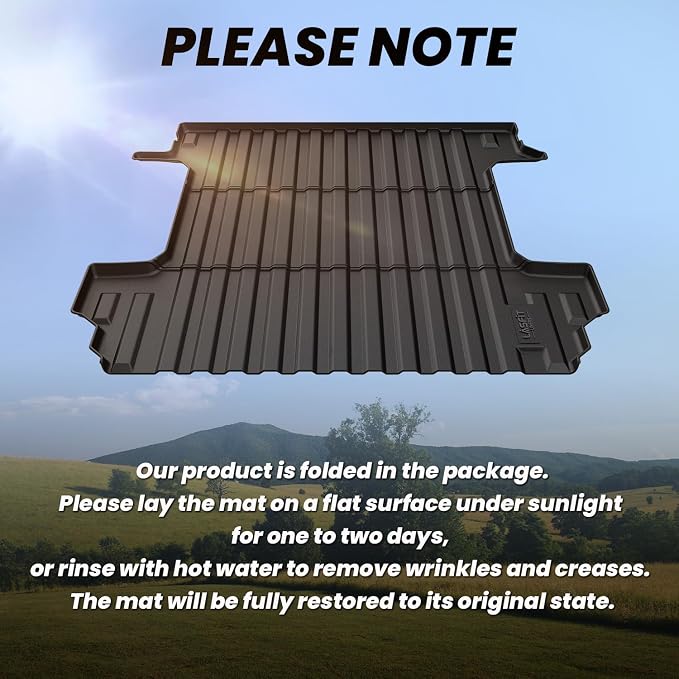 LASFIT Truck Bed Mat 2019-2026 for Chevrolet Chevy Silverado 1500 | GMC Sierra 1500 (Only Fit 5.8FT Bed), Bed Liner for Chevy Silverado GMC Sierra 1500, Not Fit Optional CarbonPro Bed