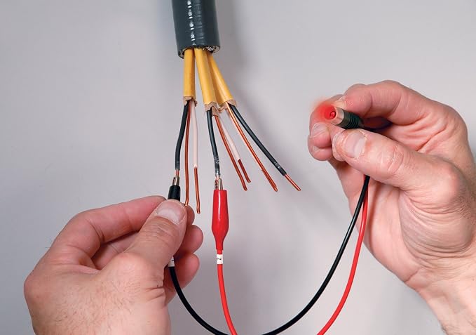 Extech CT20 Remote and Local Continuity Tester with Remote Probe, Audible Tone, Long-Distance Cable Testing, LED Indicators, Hands-Free Operation for Electrical, HVAC, Telecom and Low-Voltage Work | Detachable remote probe, one-person cable testing, LE...