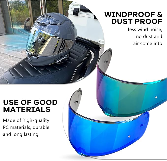 XINGWU Motorcycle Helmet Visor for Sedici Strada 2 Strada 3 LS2 FT2 VECTOR FF801 FF397 with Anti-fog Rainproof Helmet Film Face Shield Motorcycle Helmet Accessories Visor Replacement (Rainbow)
