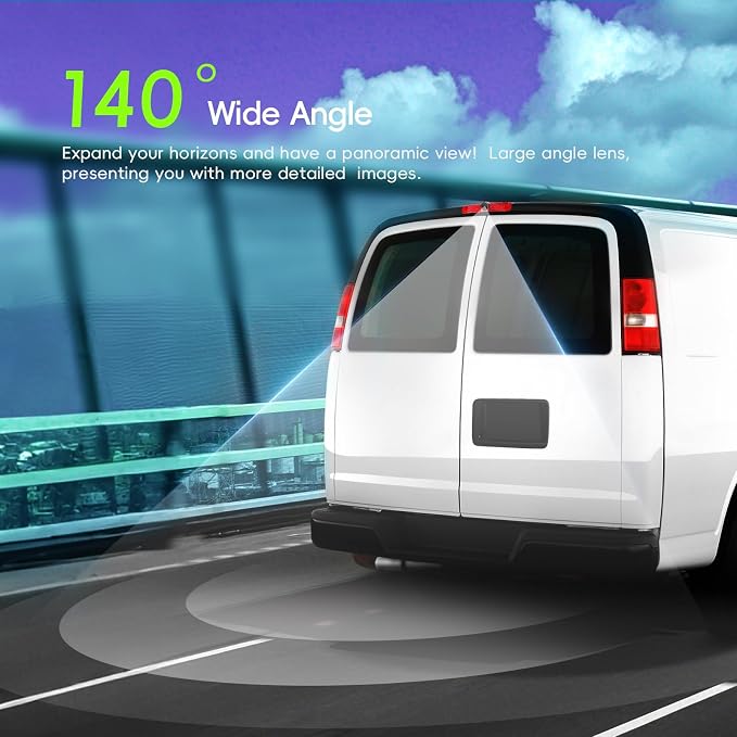 Car Brake Light Rear View Backup Camera for Chevy Express Van 2003-2017 / GMC Savana Van 2003-2017 Top Rear Brake Light Camera HD IR Night Vision Reversing Camera IP67 Waterproof