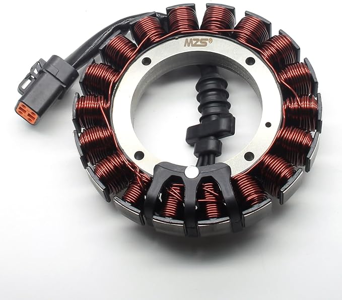 MZS Motorcycle Electric Stator Coil 30017-01 Compatible With Dyna 2004-2006 / Softail 2001-2006