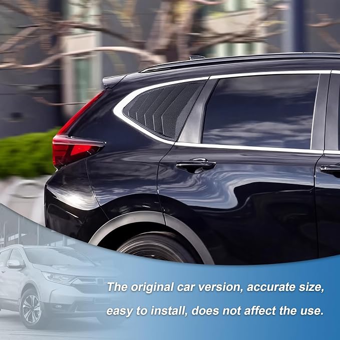 Carbon Fiber Rear Side Window Louver Compatible with 2017-2022 Honda CR-V CRV