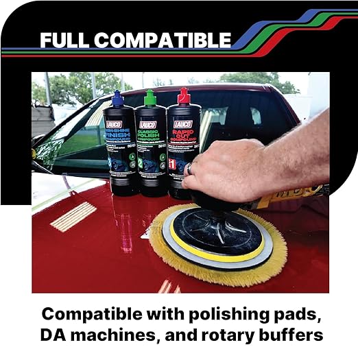 LAUCO Step 2 Fine Polish Compound – 32oz, Professional Swirl Mark & Scratch Remover for Automotive Paint, Silicone-Free, Clear Coat Safe Polishing Compound for High-Gloss Finish, Body Shop 36102