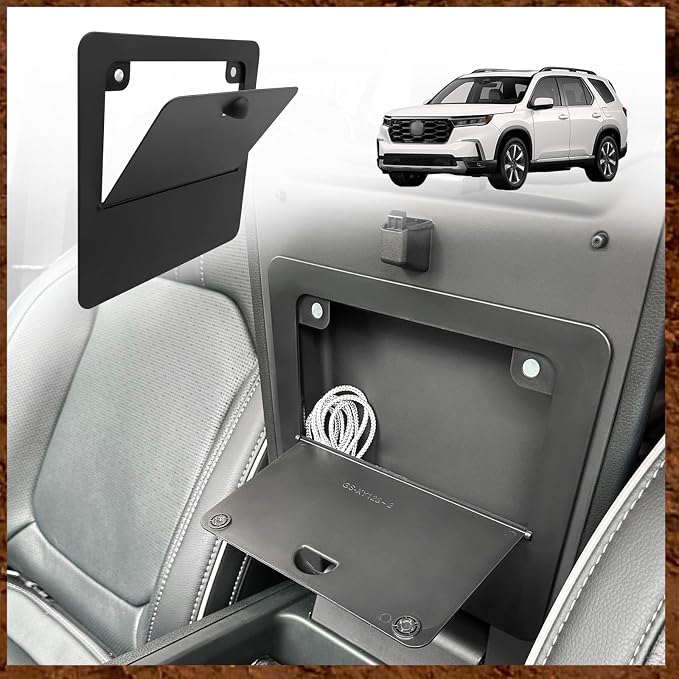 Muslogy for Pilot 2023 Center Console Organizer and Magnet Armrest Hidden Storage Box Compatible with Honda Pilot 2023-2024 Sport EX-L Trail Sport Touring Elite