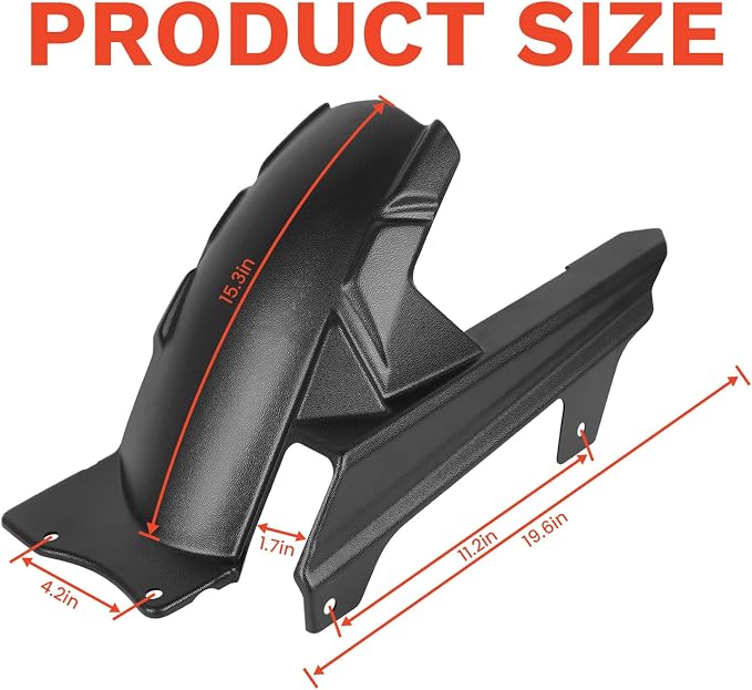 Motorcycle Mudguard Extender Extension Replacement for Suzuki V-Strom DL1000 Vstrom DL1000 2014-2025 V-Strom DL1000XT DL 1000XT 2017-2025 Rear Mudguards Splash Guard (Type A)