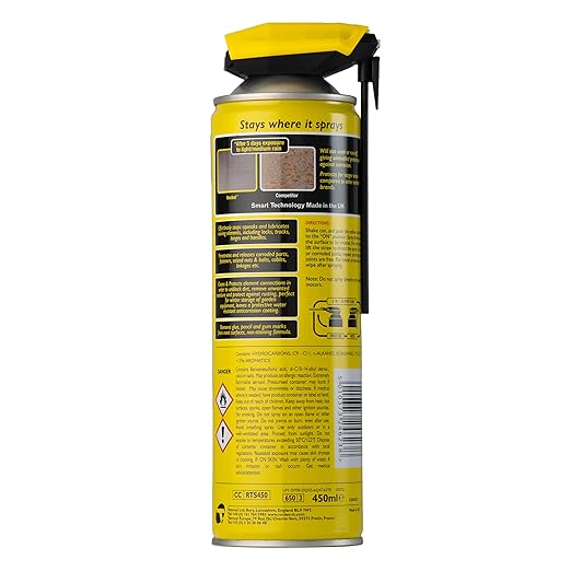 Multi-Purpose Lubricant Spray, 15.2 Fl Oz - Penetrating Oil & Anti-Corrosion Spray for Rusted Bolts, Tools, Bikes & Garden Equipment, Water-Resistant Protective Coating