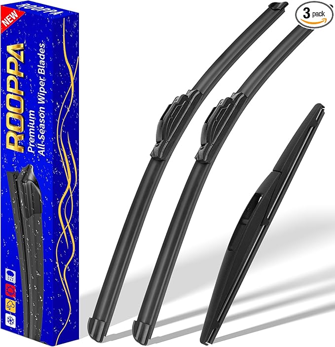 3 wipers Replacement for 2016-2020 2021 2022 Honda HRV HR-V, Windshield Wiper Blades Original Equipment Replacement - 26"/18"/10" (Set of 3) U/J HOOK