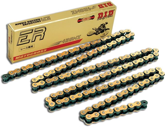DID (428NZ-132) Gold 132 Link High Performance NZ Series Non-O-Ring Chain with Connecting Link
