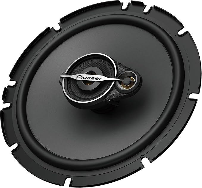 PIONEER A-Series Standard TS-A1671F 6.5” 3-Way Speakers (Pair) – 320W Max, Balanced Sound + Smooth Treble, Enhanced Bass, Ideal Factory Upgrade, Installation Adaptors Included
