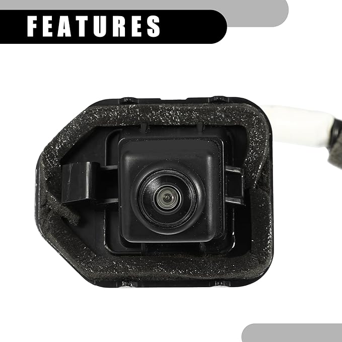 Rear View Back Up Camera No.28442-3TA0B - Car Rear Park Assist Reverse Camera - for Nissan Altima 2013-2015 Plastic Black - 1 Pc
