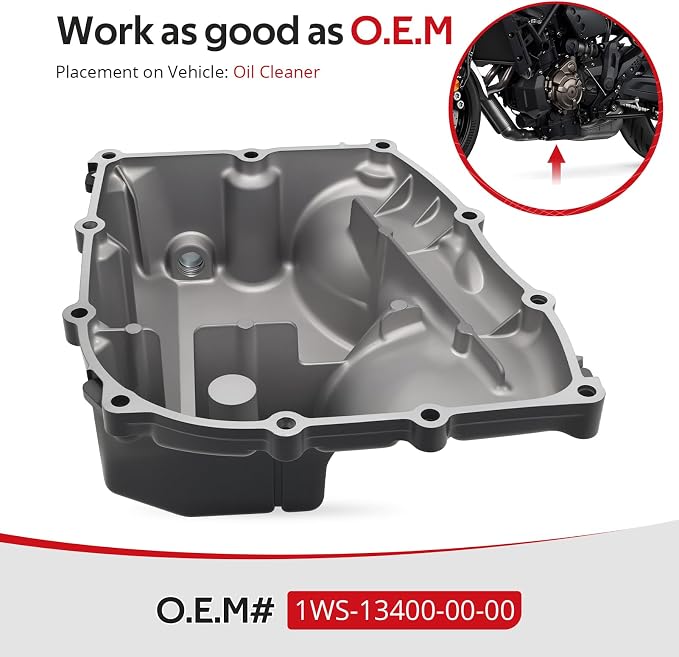 JAVIK Oil Strainer Cover For Yamaha Tenere 700 XTZ07 FZ-07 MT07 XSR700 2015-2024 O.E.M# 1WS-13400-00-00