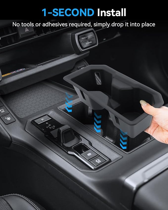 (5PCS) 2026 R AV4 Center Console Organizer for 2026 Toyota RAV4 (6th Gen) Armrest Storage Box & Center Console Cup Holder & Wireless Charging Pad & Shifter Front Mats 2026 R AV4 Interior Accessories