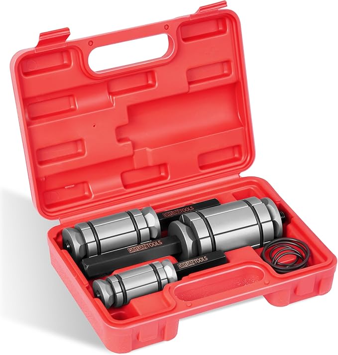 DAYUAN 3 Pcs 1-1/8'' to 3-1/2'' Exhaust Pipe Expander Tool Set, Tail Pipe Spreader Kit Compatible with Most Vehicles and Trucks
