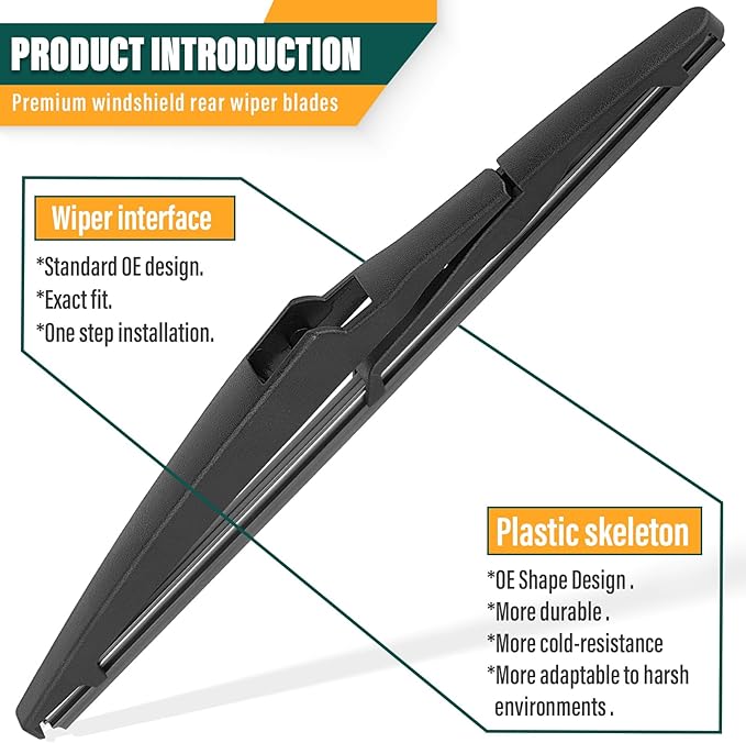 Windshield Wiper Blades Replacement for Toyota highlander 2020 2021 2022 2023,Original Equipment Replacement Front Rear Wiper Blade Set - 26" 18" 10" (Set of 3)