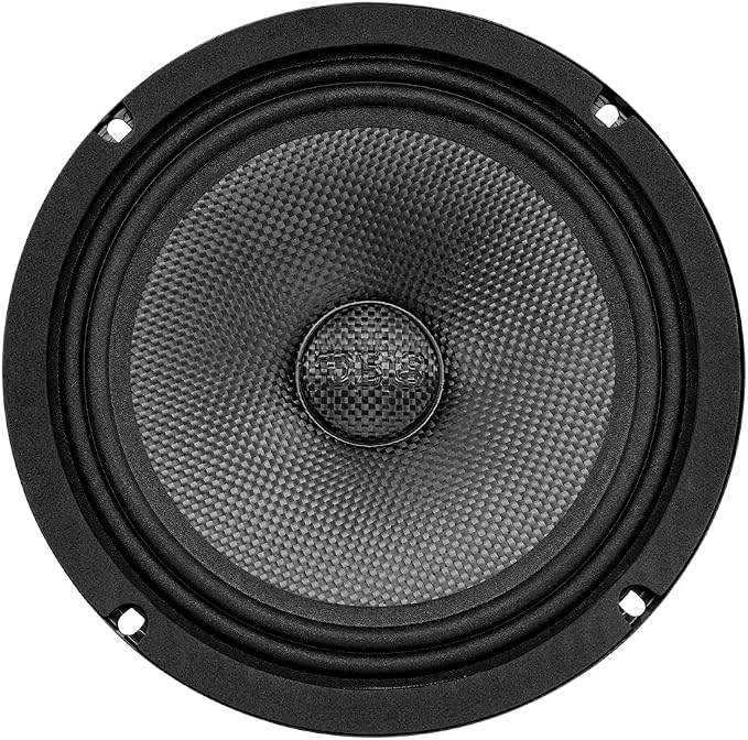 DS18 PRO-CF8.4SL 8" Shallow Carbon Fiber Water Resistant Cone Mid-Bass Loudspeaker 275 Watts Rms 4-Ohm - Great Speaker for Motorcycles and Powersports