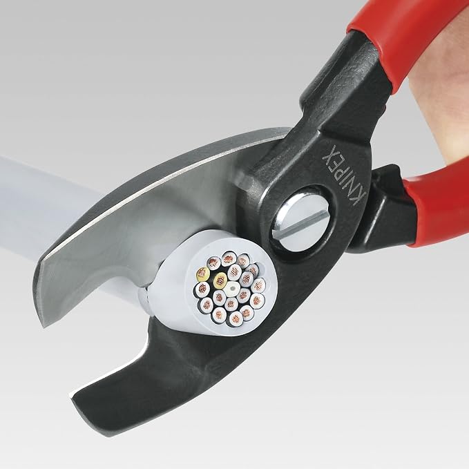 KNIPEX Tools Cable Shears and Long Nose Pliers Bundle