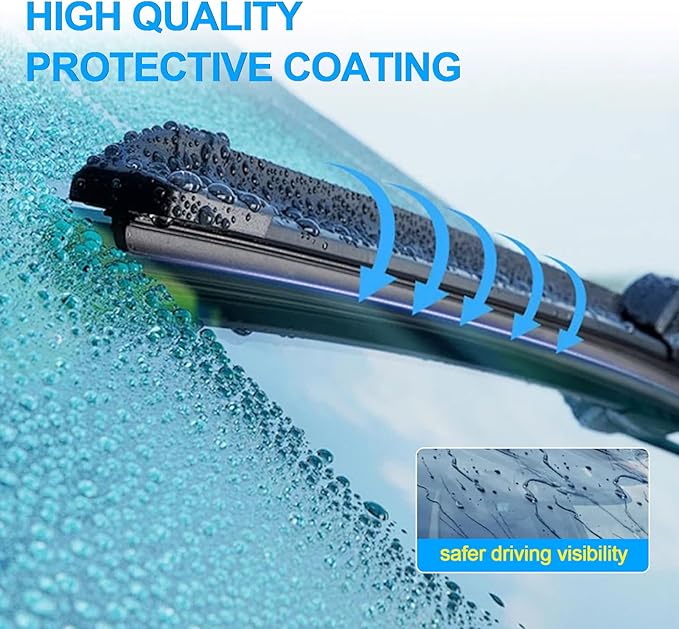 CJPPPZIW® Windshield Wipers -24"+21" Replacement for 2012-2023 Dodge Charger/2004-2021 Nissan Titan,OEM Quality Premium All-Season Wiper Blades (Set of 2)