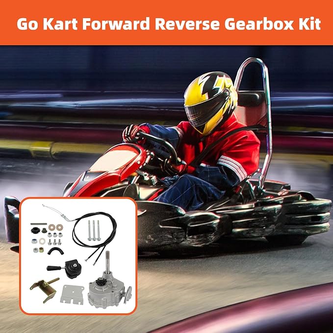 labwork Go Kart Forward Reverse Gearbox Kit Replacement for 2HP-13HP Engine Local 30 Series 2300rpm 4 Stroke Torque Converter 35 Chain Go Karts Accessories 212cc Gearbox