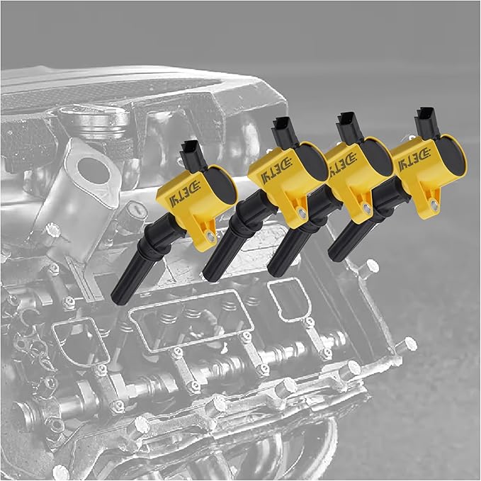 DG508 Ignition Coil Set, High Performance Ignition Coil Packs Compatible with Ford F150, F250, F350 Lincoln Mercury 4.6L/5.4L V8 4.2L V6, Replacement for DG508 C1454 C1417 FD503(Pack of 8pcs)