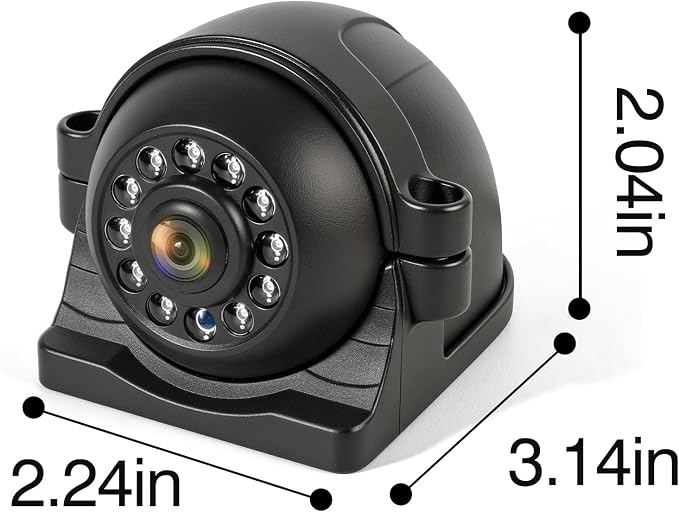 Single Wired Sideview Camera for Truck Trailer, Compatible with AYT1, AYT2, AYT12, AYT14