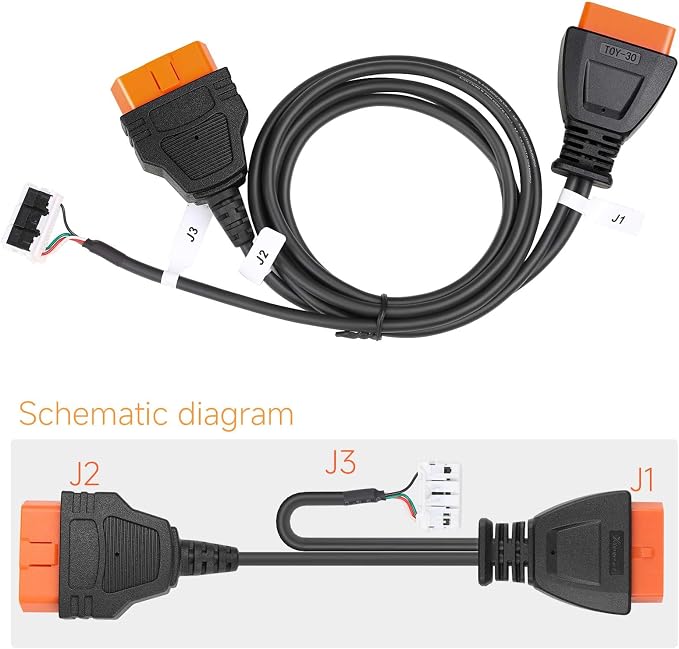 Xhorse VVDI Toy-BA Cable for Toyota BA Adapter XD8ABAGL Used for Key Tool Max Pro