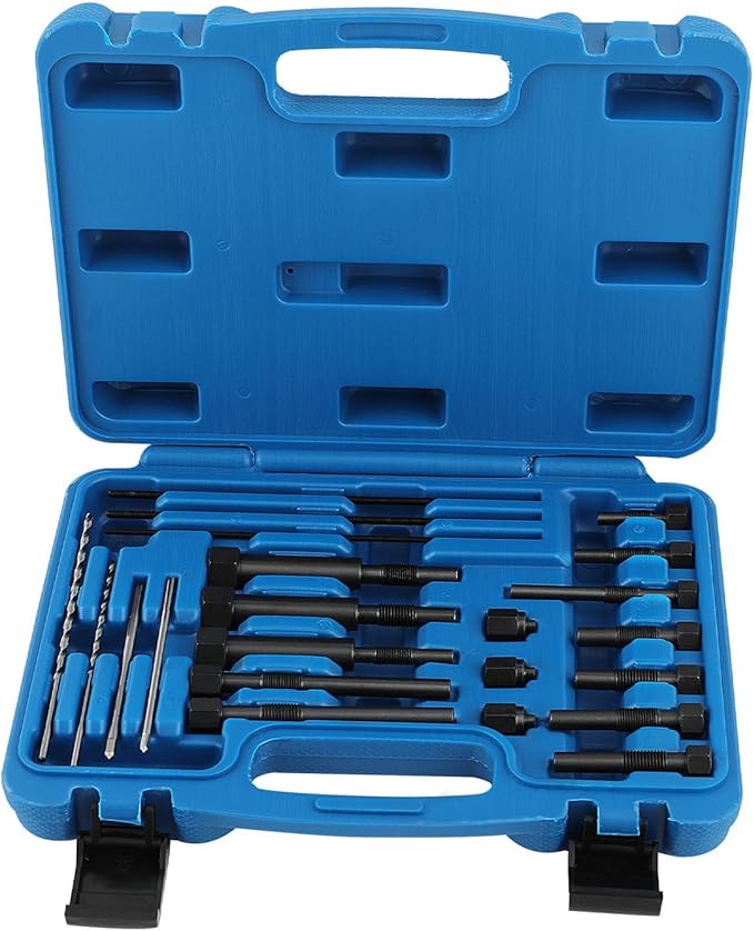 maXpeedingrods 22PCS Glow Plug Removal Tool Kit, High Hardness Fuel Glow Plug Extractor Kit, Glow Plug Electrodes Removing Tool for M8 M10 Glow Plug, with Carry Case