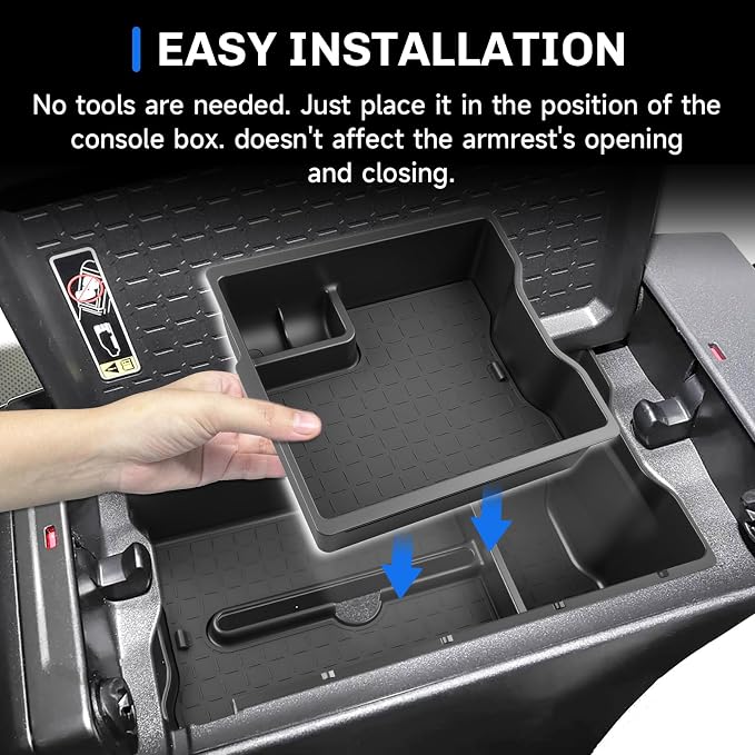 SXCY [Double Layer for 2026 Toyota RAV4 Center Console Organizer for 2026 Toyota RAV4 Accessories for 2026 Toyota RAV4 Console Organizer Armrest Console Tray | 2026 Toyota RAV4 Center Console Organizer[Double Layer]