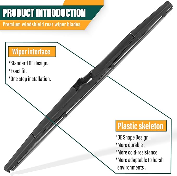 Windshield Wiper Blades Replacement for Lexus RX450h 2010-2015 RX350 2010-2015,Original Equipment Replacement Front Rear Wiper Blade Set - 26" 22" 16" (Set of 3)