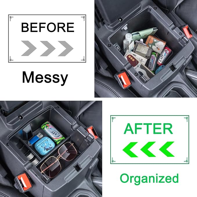 PIMCAR 3PCS Interior Accessories Compatible with Jeep Wrangler JL/JLU 2018-2026 & Gladiator JT Truck 2020-2026 including Center Console Organizer and Hanging Storage and Gear Shift Side