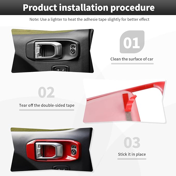 23PCS Full Set Interior Decor Trim Kits Fit for 2018-2023 Jeep Wrangler JL JLU & Gladiator JT 4Door Dashboard Cup Holder Headlight Switch Gear Shift Roof Speaker Map Light Inner Door Bowl Trim