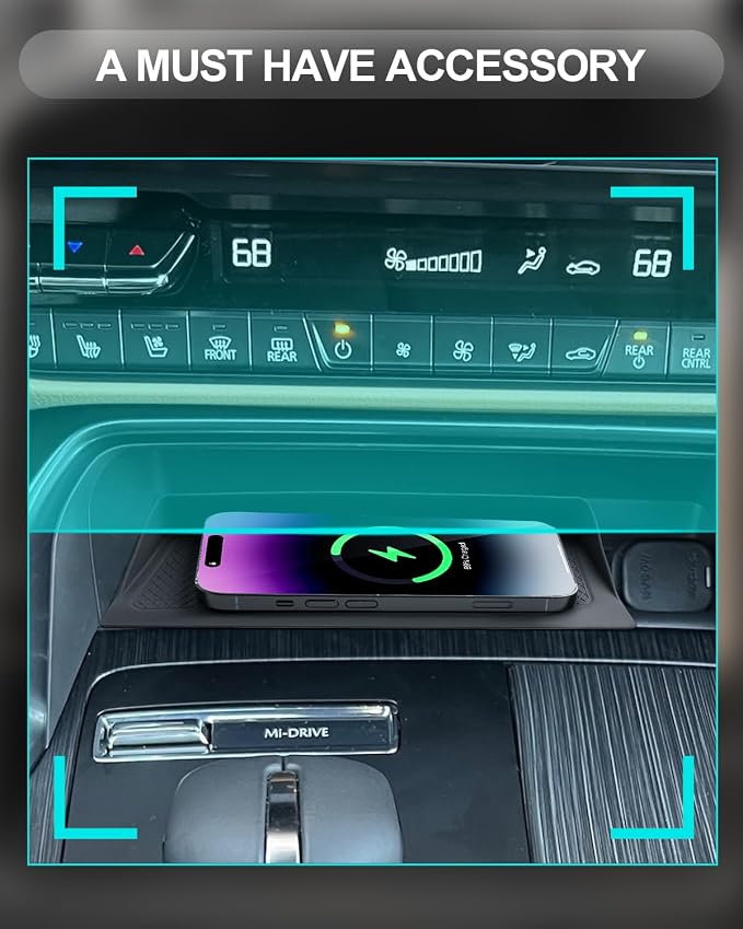 CDEFG for 2024 2025 2026 Mazda CX-90 CX-70 Center Console Organizer, 2024 2025 2026 Mazda CX-90 CX-70 Middle Console Armrest Storage Box CX-90 CX70 Accessories (Console Mat for CX-90 CX-70)