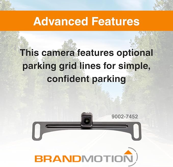 Brandmotion 9002-7452 Factory Tailgate Harness with Dual Mount Camera fits 2017-2021 F250 F350 Super Duty with Factory Rear Vision | Waterproof Case with Anti-Fog Lens | 150° Wide Reverse View | Fits 2017-2021 F250 F350 Super Duty with Factory Rear Vis...