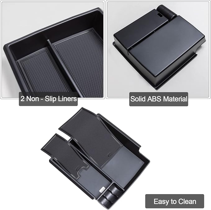 TOPINSTALL Compatible with 2021-2024 Ford Bronco & 2025+ Bronco 2-Door & 2025+ 4-Door Manual Transmission, Full Size Bronco Organizer (NO for 2025+ 4-Door Automatic)