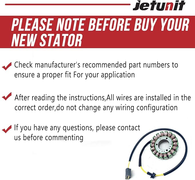 Stator for Ski-Doo Can-Am Side by Side/UTV 420296908 420685635 SPARK 900 HO ACE 03 GTI 90 TRIXX GTI-GTR-GTS 2017-2019