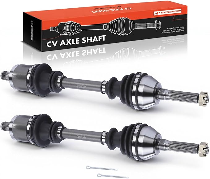 A-Premium Pair (2) Front CV Axle Shaft Assembly Compatible with Polaris Sportsman 400/600 4X4 2005, Sportsman 450 2006, Sportsman 500/700/800/MV7 2005-2006, Driver and Passenger Side, Replace# 1380234