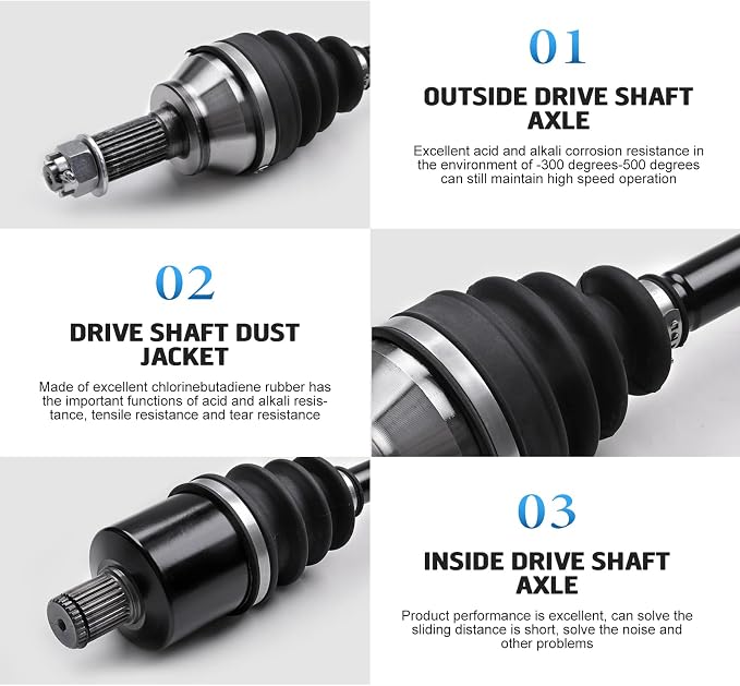 KLV Front Left CV Axle for Polaris 2020-2023 Ranger 1000 1334351 | 2020-2023 Ranger XP 1000 Polaris 2020-2023 Ranger Crew 1000 2020-2023 Ranger Crew XP 1000