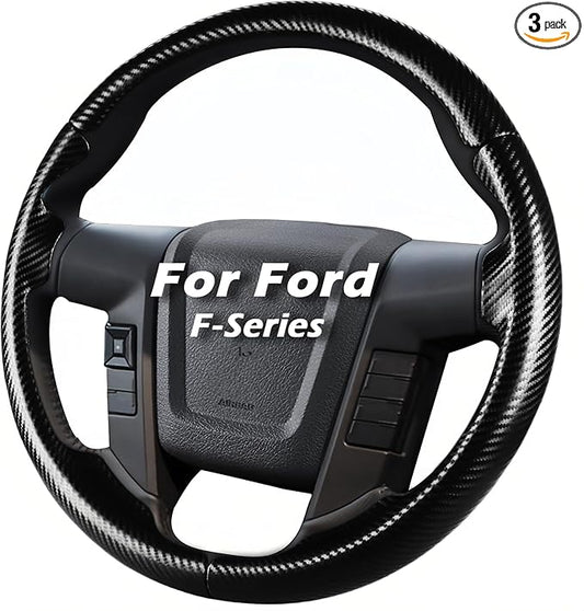 Steering Wheel Cover for Ford F150 2009-2014/Ford Expedition 2015-2017 Custom-fit Car Steering Wheel Cover for Ford Steering Wheel Protector