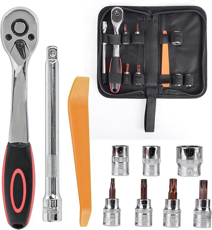 Hardtop Door Removal Tool Kit Compatible with Jeep Wrangler JK JKU JL JLU JT Gladiator Unlimited Sport Sahara Rubicon X,Torx Tools Set Socket for Removal of Door/Roof/Spare Tire/Other Hardware Devices