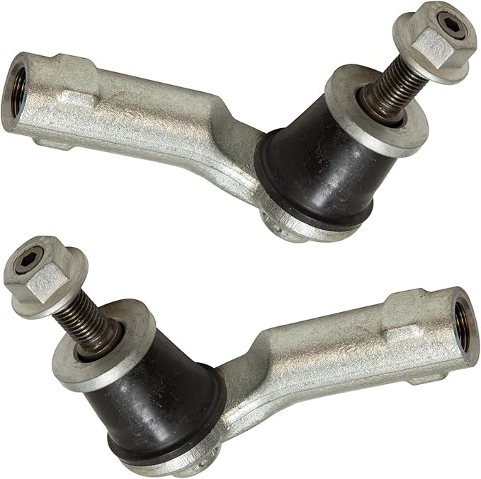 TRQ Outer Driver and Passenger Side Tie Rod Set 2 Piece Compatible with 2015-2017 Chrysler 200 2013-2016 Dodge Dart