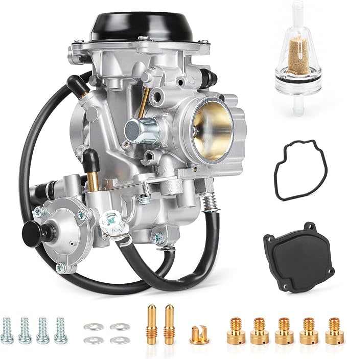 0470-361 Carburetor Carb w/Diaphragm Cover for Arctic Cat 400 2x4/4x4 1998-2001 Bearcat 454 4x4 1998 500 4x4 1998-2000 (Exclude Auto Edition) 0470-362