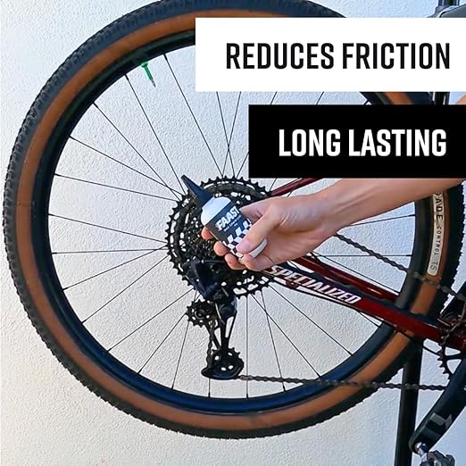 FAAST Wax Chain Lube - 4 fl oz - Liquid Wax Emulsion Chain lube for Low Friction on Road, Gravel and Mountain Biking.
