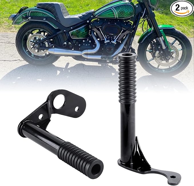 Goldfire Rear Passenger Foot Pegs Crash Bar Frame Slider Motorcycle Highway Pegs Bumper Protector Engine Guard Fits For Harley Softail Street Bob Low Rider Heritage Classic 2018-2023