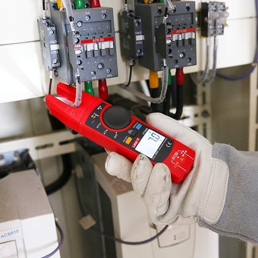 UNI-T Electrical Tester UT256B Open Jaw Fork Non-Contact Voltage Meter True RMS 6000 Counts AC DC Current AC DC Voltage Resistance Capacitance Diode Test NCV Relative Mode Continuity Buzzer
