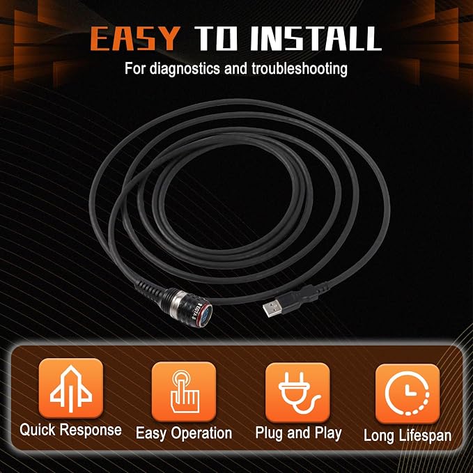 PANGOLIN 88890305 Scanner Cable Automotive USB Cable for Volvo 88890300 88894000 Diagnostic Adapter Tool Excavator Spare Parts