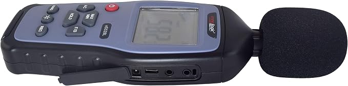 eS528L Decibel Meter and Recorder by ennoLogic – Digital Sound Level Meter and Noise Logger – Max/Min/Hold, 30-130 dBA Range, Updated Software | Digital Decibel Meter and Recorder, Max/Min/Hold, 30-130 dBA Range, Updated Software