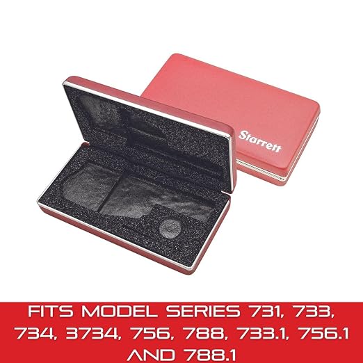 Starrett Protective Case for Electronic Micrometers for 3734/734 Series - Durable Storage, Secure Fit, Impact-Resistant Build - 949
